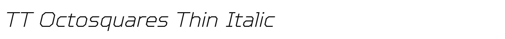TT Octosquares Thin Italic image